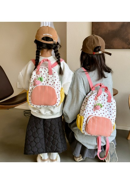 Yeni Çilek Çocuk Omuz Sırt Çantası/kız Anaokulu Okul Çantası/sevimli Rahat Seyahat Ebeveyn-Çocuk Sırt Çantası, DL074 (Yurt Dışından) indirimleri