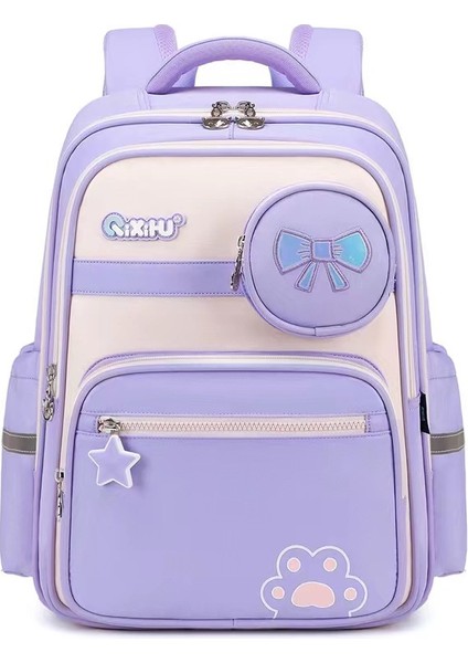 Kız Omurga Yük Azaltma Çocuk Omuz Çantası/hafif Nefes Alabilen Büyük Kapasiteli Ilkokul Çantası, DL085 (Yurt Dışından)