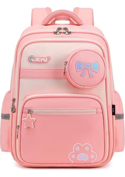 Kız Omurga Yük Azaltma Çocuk Omuz Çantası/hafif Nefes Alabilen Büyük Kapasiteli Ilkokul Çantası, DL085 (Yurt Dışından)