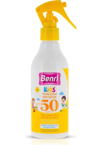 Yüksek Korumalı Çocuk Güneş Spreyi 50 SPF 150 ml