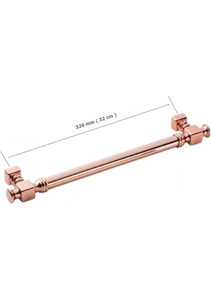Doğanlar Dragon 320 mm Mobilya Kulp Süper Rose Bronz