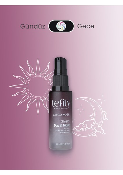 Shield Day & Night Serum Mask : Nemlendirici, Cilt Bariyerini Güçlendirici, Koruyucu