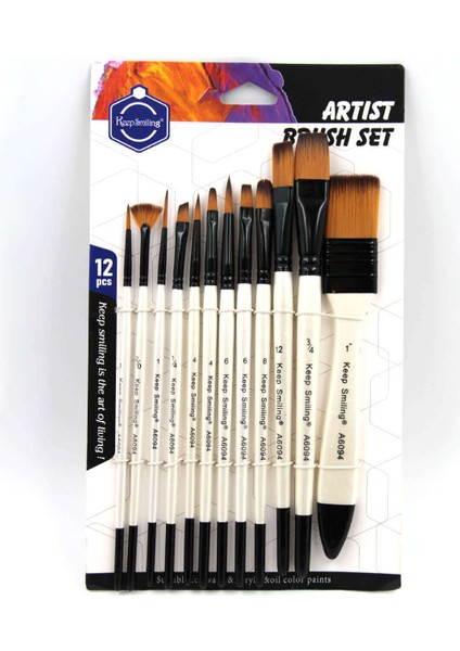 Sentetik Fırça Seti 12’li A6094B