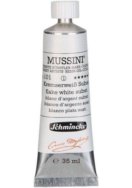 Mussini Artists Profesyonel Yağlı Boya 35 ml Seri 1 Flake White Substitute 10101