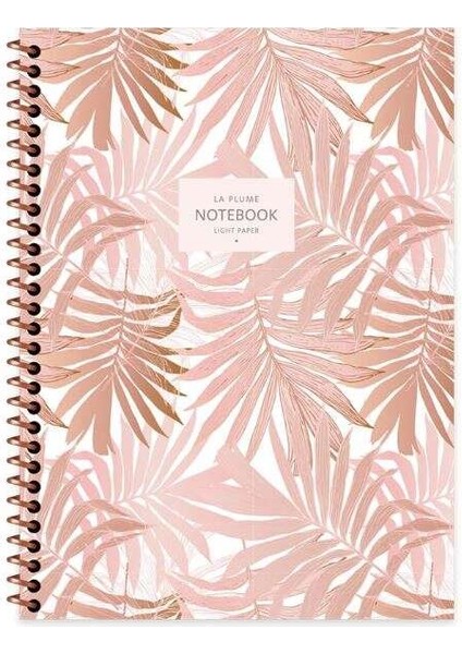 Keskin La Plume Leaves Defter 16,5X22,5 cm 80 Yaprak Düz 385240-99