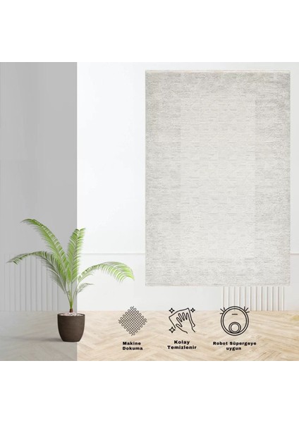 Times Krem Bej Modern Saçaklı Halı fiyatları