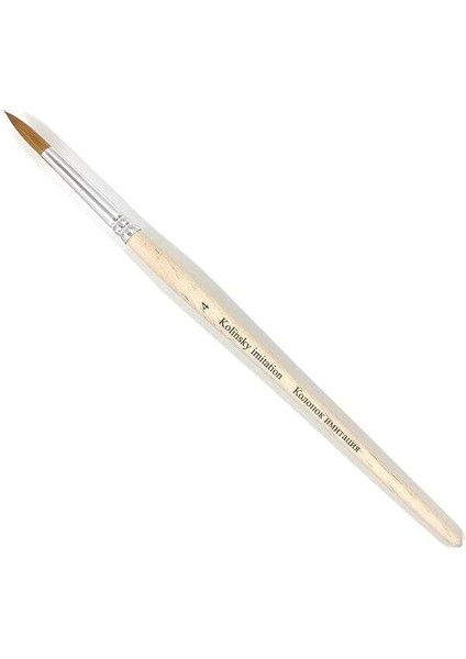Kolinsky Sentetik Yuvarlak Uç Fırça No4