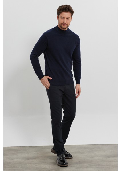 Erkek Yünlü Normal Kalıp Yarım Balıkçı Boğazlı Yaka Triko Kazak fırsatları