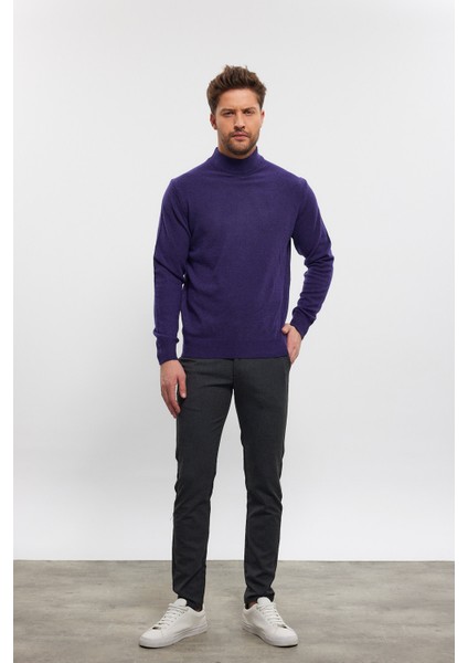 Erkek Yünlü Normal Kalıp Yarım Balıkçı Boğazlı Yaka Triko Kazak fiyatları