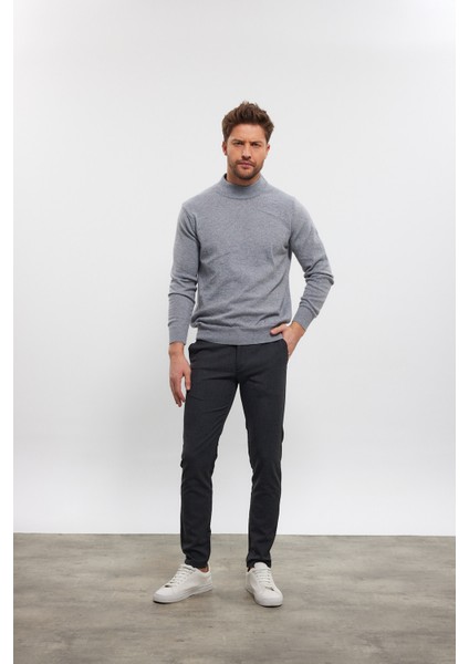 Erkek Yünlü Normal Kalıp Yarım Balıkçı Boğazlı Yaka Triko Kazak fiyatları