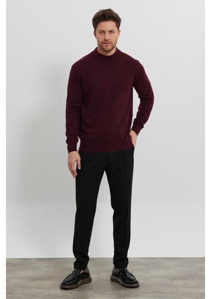 Erkek Yünlü Normal Kalıp Yarım Balıkçı Boğazlı Yaka Triko Kazak fiyatları