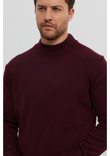 Erkek Yünlü Normal Kalıp Yarım Balıkçı Boğazlı Yaka Triko Kazak indirimleri