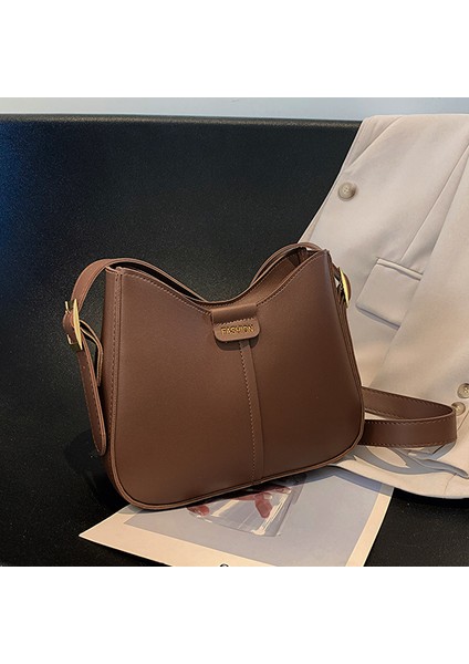 Tek Omuz Crossbody Çanta Kadın Yabancı Atmosfer Niş Tasarım Kadın Çanta Kore Versiyonu (Yurt Dışından)