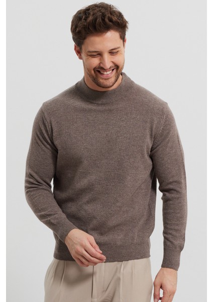Erkek Yünlü Normal Kalıp Yarım Balıkçı Boğazlı Yaka Triko Kazak indirimleri