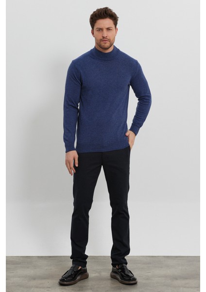 Erkek Yünlü Normal Kalıp Yarım Balıkçı Boğazlı Yaka Triko Kazak fiyatları