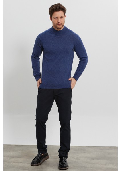 Erkek Yünlü Normal Kalıp Yarım Balıkçı Boğazlı Yaka Triko Kazak fırsatları