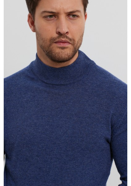 Erkek Yünlü Normal Kalıp Yarım Balıkçı Boğazlı Yaka Triko Kazak indirimleri