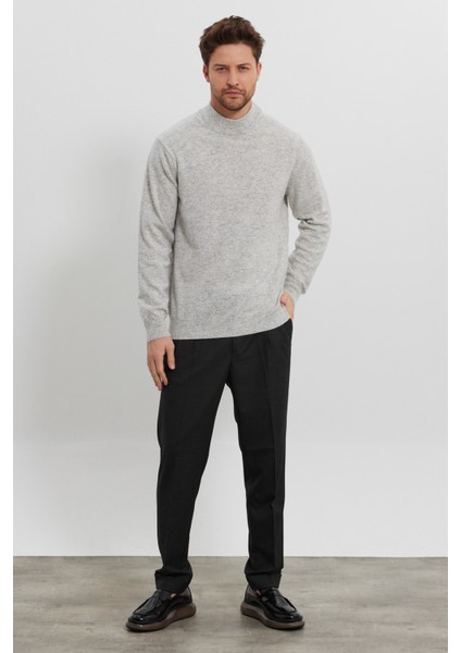 Erkek Yünlü Normal Kalıp Yarım Balıkçı Boğazlı Yaka Triko Kazak fiyatları