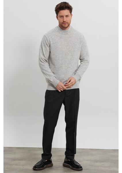 Erkek Yünlü Normal Kalıp Yarım Balıkçı Boğazlı Yaka Triko Kazak fırsatları