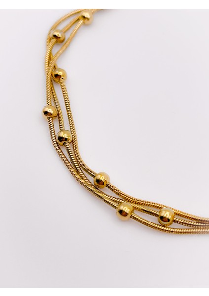 Çelik Bileklik (3lü) Üçlü Dorika Bileklik modelleri