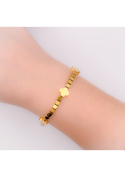 Çelik Bileklik Çelik Boncuklu Yonca Bileklik fiyatları