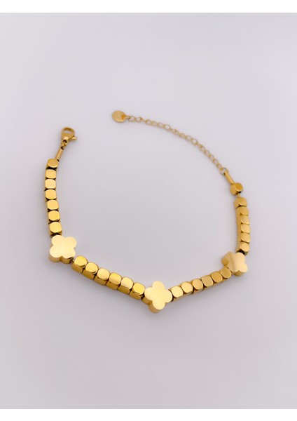 Çelik Bileklik Çelik Boncuklu Yonca Bileklik indirimleri