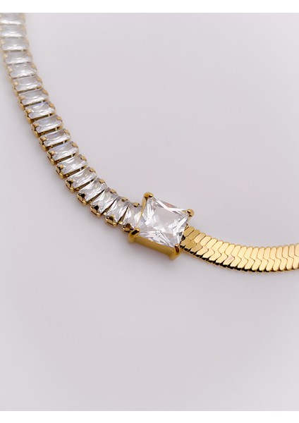 Çelik Bileklik Italyan Zincir Yarım Suyolu Bileklik modelleri