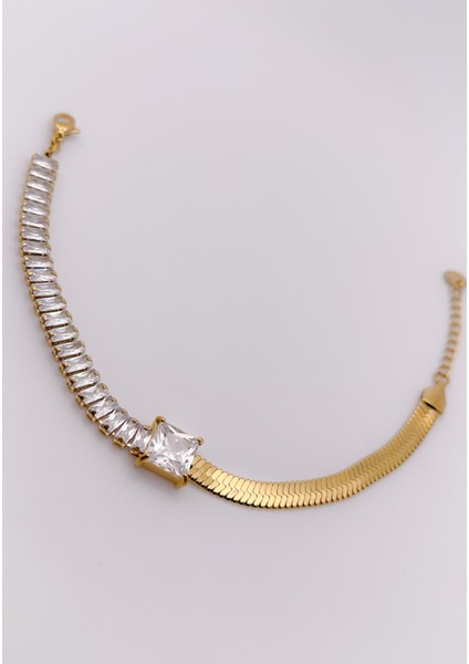 Çelik Bileklik Italyan Zincir Yarım Suyolu Bileklik fırsatları