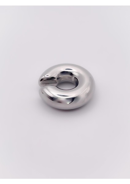 Çelik Küpe Bombeli Kıkırdak (Earcuff) Küpe Geçmeli Küpe(1 Adet) modelleri