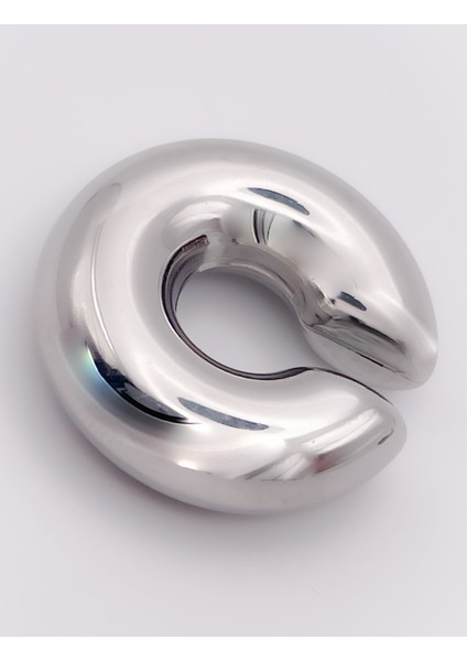 Çelik Küpe Bombeli Kıkırdak (Earcuff) Küpe Geçmeli Küpe(1 Adet) fırsatları