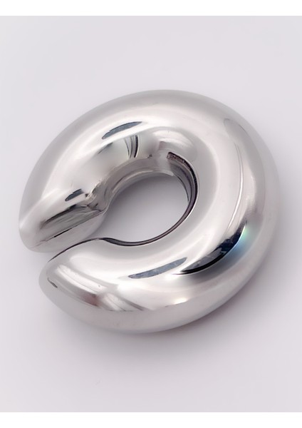 Çelik Küpe Bombeli Kıkırdak (Earcuff) Küpe Geçmeli Küpe(1 Adet) indirimleri