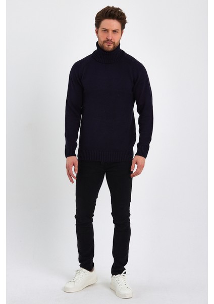 Erkek Tam Balıkçı Yaka Kalın Italyan Kol Triko Kazak fiyatları