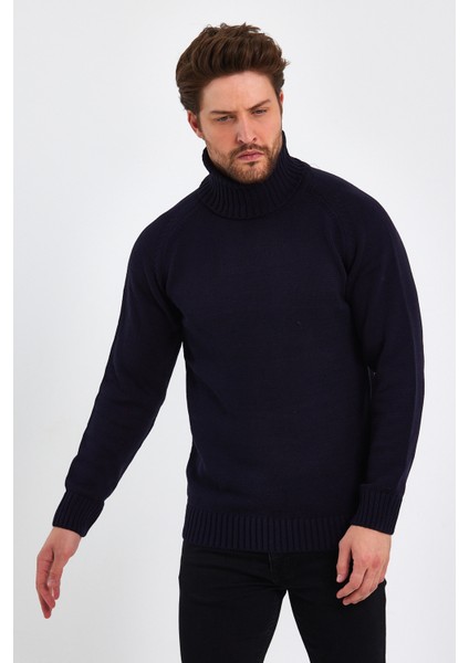 Erkek Tam Balıkçı Yaka Kalın Italyan Kol Triko Kazak modelleri