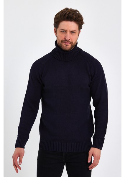Erkek Tam Balıkçı Yaka Kalın Italyan Kol Triko Kazak indirimleri
