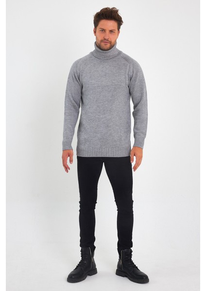 Erkek Tam Balıkçı Yaka Kalın Italyan Kol Triko Kazak fiyatları
