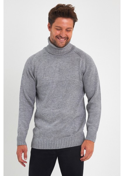 Erkek Tam Balıkçı Yaka Kalın Italyan Kol Triko Kazak fırsatları