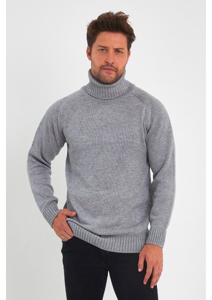 Erkek Tam Balıkçı Yaka Kalın Italyan Kol Triko Kazak indirimleri