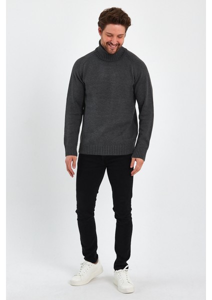Erkek Tam Balıkçı Yaka Kalın Italyan Kol Triko Kazak fiyatları