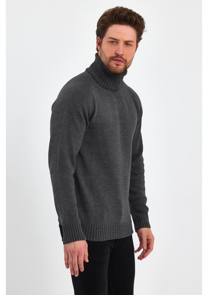 Erkek Tam Balıkçı Yaka Kalın Italyan Kol Triko Kazak fırsatları