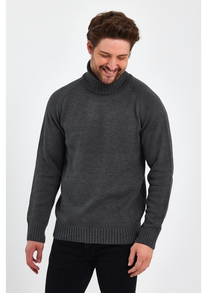 Erkek Tam Balıkçı Yaka Kalın Italyan Kol Triko Kazak indirimleri