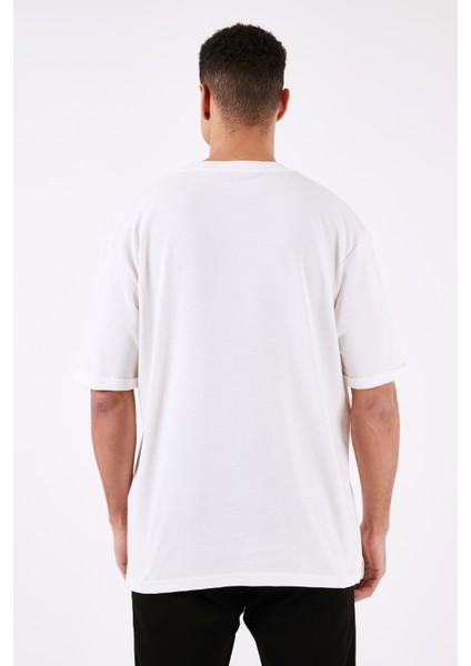 Pamuklu Bisiklet Yaka Regular Fit Basic T Shirt Erkek T Shirt 5902731