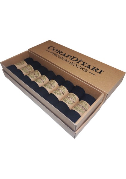ÇorapDiyarı Premium 8'li Dikişsiz Erkek Bambu Spor Bilek Patik Çorap