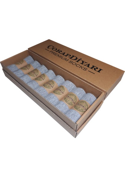 ÇorapDiyarı Premium 8'li Dikişsiz Erkek Bambu Spor Bilek Patik Çorap