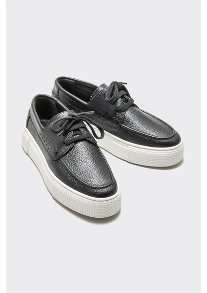 Siyah Deri Kadın Günlük Ayakkabı fiyatları