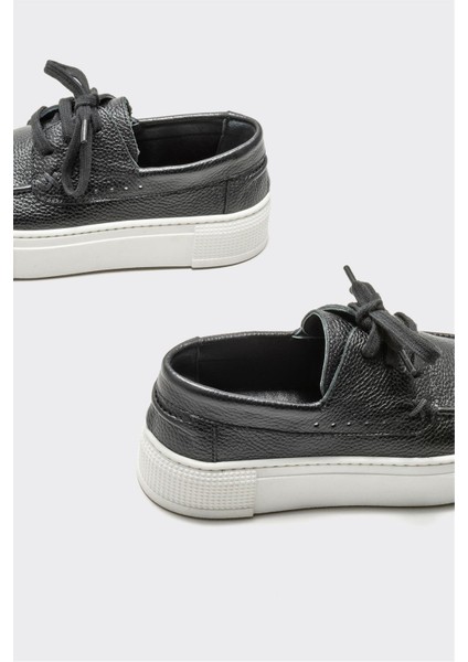 Siyah Deri Kadın Günlük Ayakkabı fırsatları