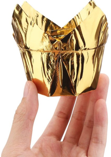 Alüminyum Folyo Cupcake Gömlekleri,tek Kullanımlık Muffin Gömlekleri,folyo Cupcake Cupcake Pişirme Bardakları,cupcake Tava Ramekin Tutucular, (Yurt Dışından) fiyatları