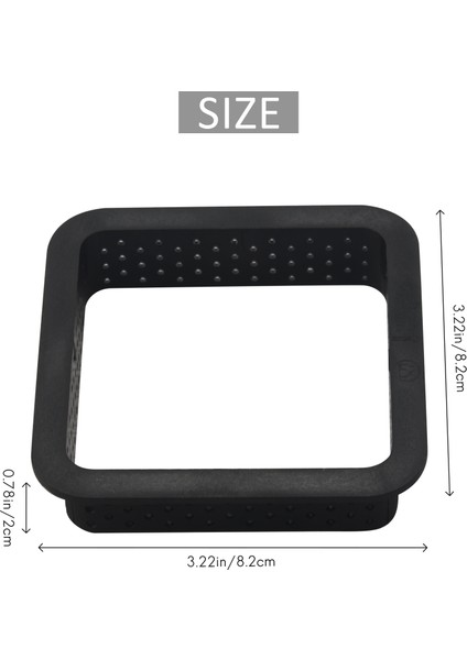 10 Adet Kare Tart Yüzükler Isıya Dayanıklı Delikli Kek Mus Halkası Yapışmaz Bakeware Tart Mini Kek Kalıbı Kek Yüzükleri, (Yurt Dışından) fırsatları