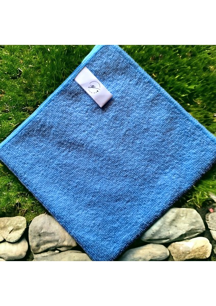 Mikrofiber Temizlik Bezi Mavi 3 Lü