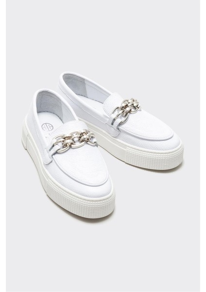 Beyaz Deri Kadın Günlük Ayakkabı fiyatları