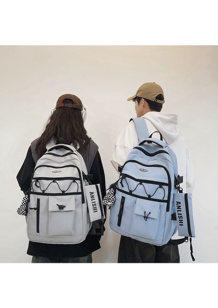Gündelik Büyük Kapasiteli Sırt Çantası Tarzı Erkek ve Kadın Sırt Çantaları Gençlik Kampüsü Orta ve Lise Öğrencisi Okul Çantaları (Yurt Dışından) indirimleri